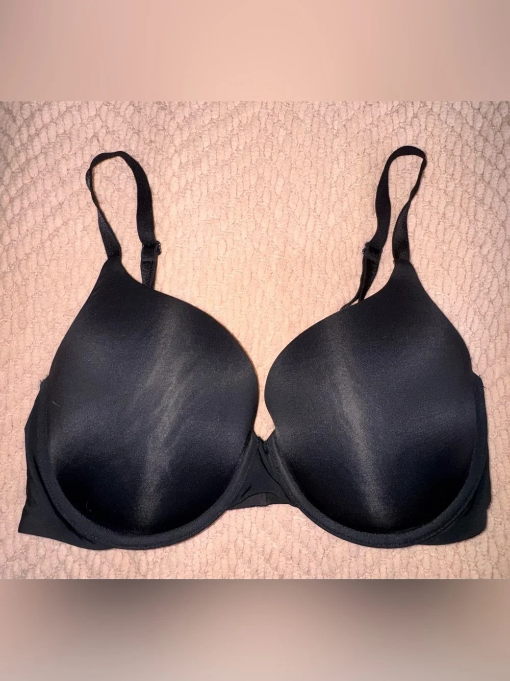 Victoria’s Secret Perfect Shape Bra Black 36D Smooth T-Shirt Bra